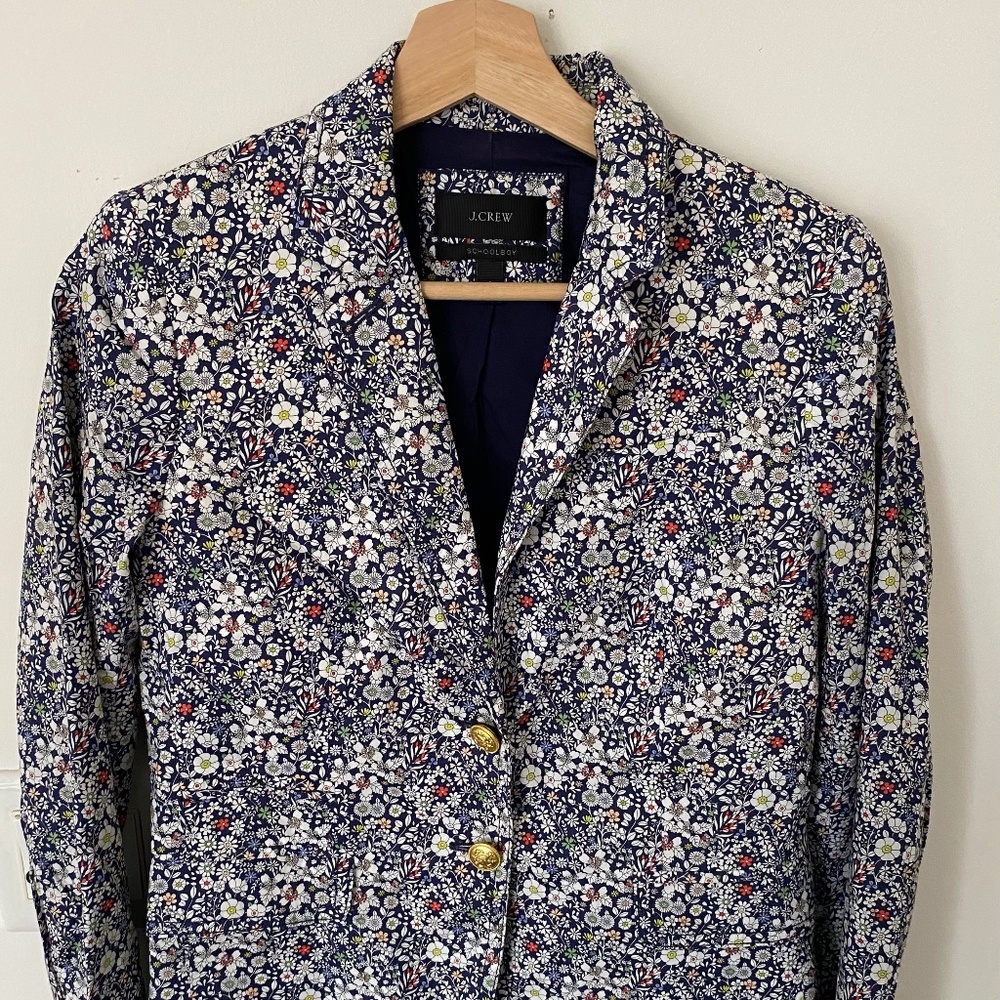 J.Crew Schoolboy Blazer in Liberty Print